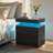 LED Nightstand with Drawers-254145739