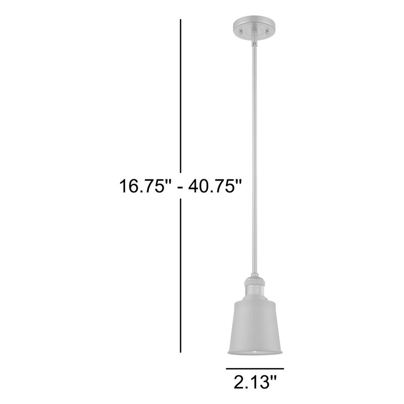 Shept Mallet 1 - Light Single Pendant, No Bulb Included, Black Antique Brass