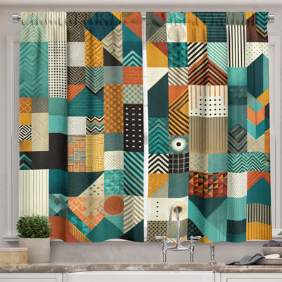 Patchwork Kitchen Curtain