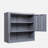 Metal wall-mounted garage storage cabinet