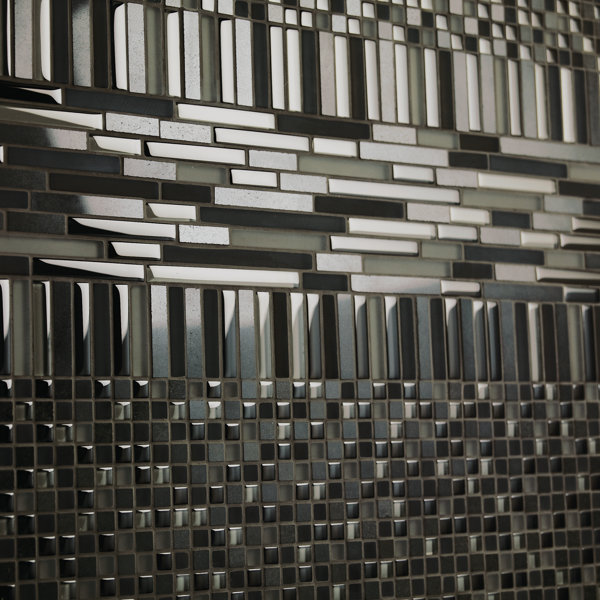 Viva Linda 0.5'' W x 0.5'' L Glass & Stone Tile Mosaic Sheet