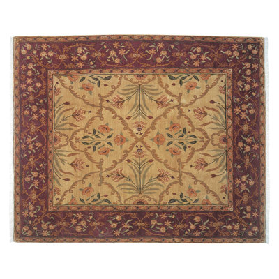Shahjahan Wool Oriental Indoor Rug