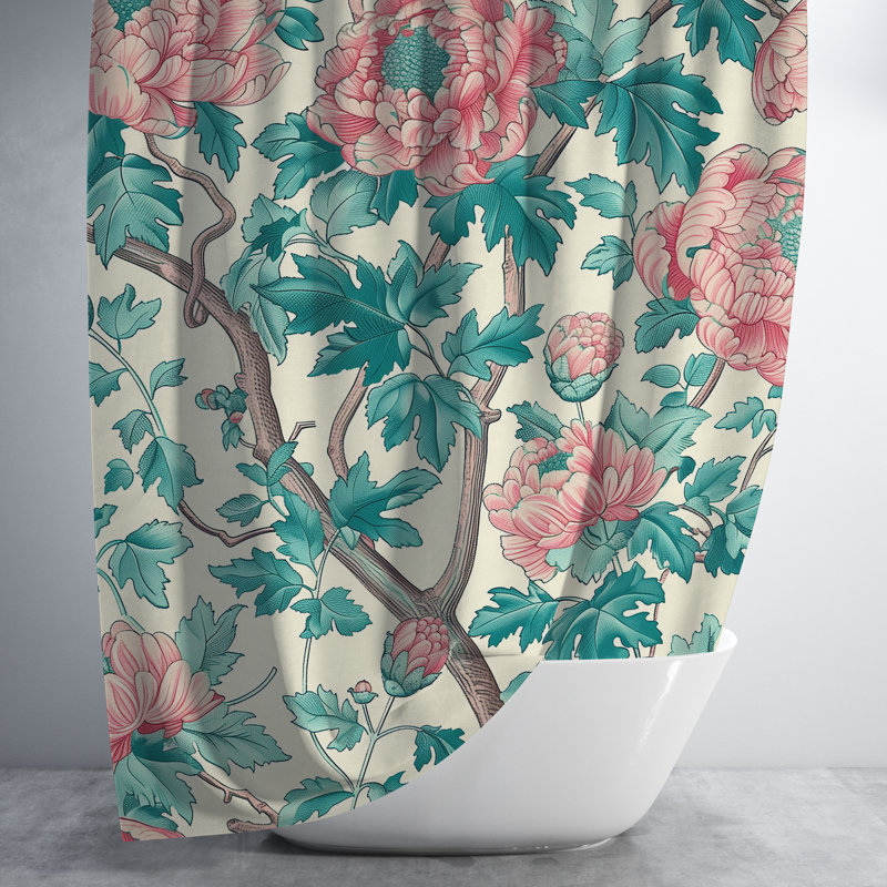 Vespera Floral Maximalist Shower Curtain