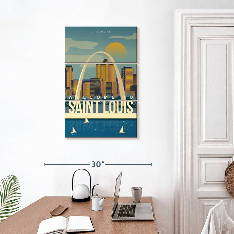 Nicci Saint Louis Arch Poster, 32" H x 20" W