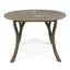 Élégante table circulaire d'extérieur en bois d'acacia, pour tout ensemble de patio-1860984971