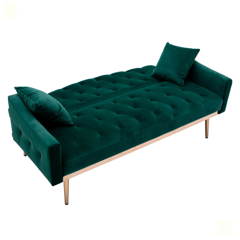 Causeuse en velours 65,3 po Remaz