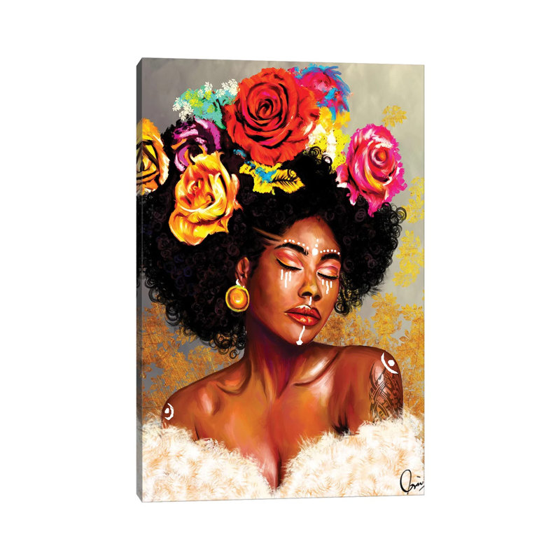 « Harriet » par Crixtover Edwin, reproduction d’art, Toile tendue, Pas de tapis, H 26 po x l 18 po x 1,5 po