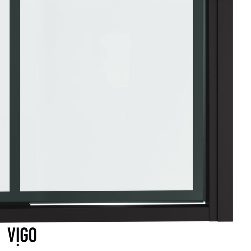 Astoria Matte Black 30" x 76" Pivot Shower Door with Clear Glass