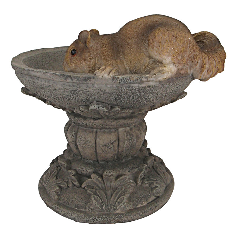 Statue Squirrel on Pedestal