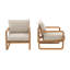 Chaise de patio d'extérieur avec coussins