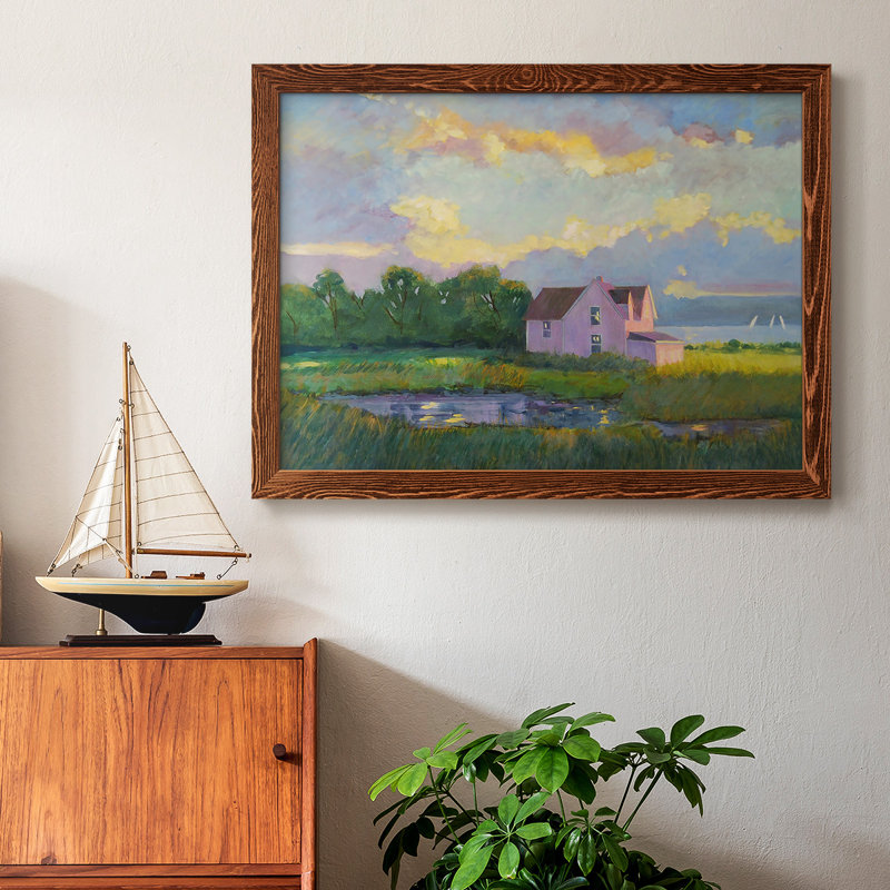" The Cape ", Maple Framed, 14" H x 20" W x 1.5" D