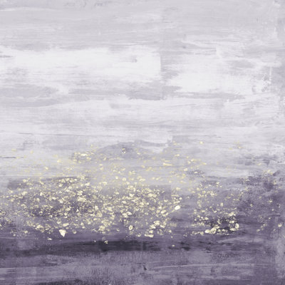 Amethyst Glitter I by Jennifer Goldberger - Wrapped Canvas Painting