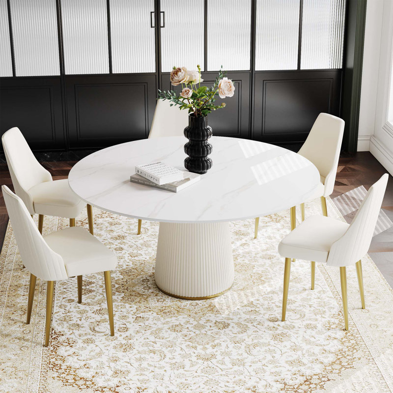 Modern Round Sintered Stone Dining Table
