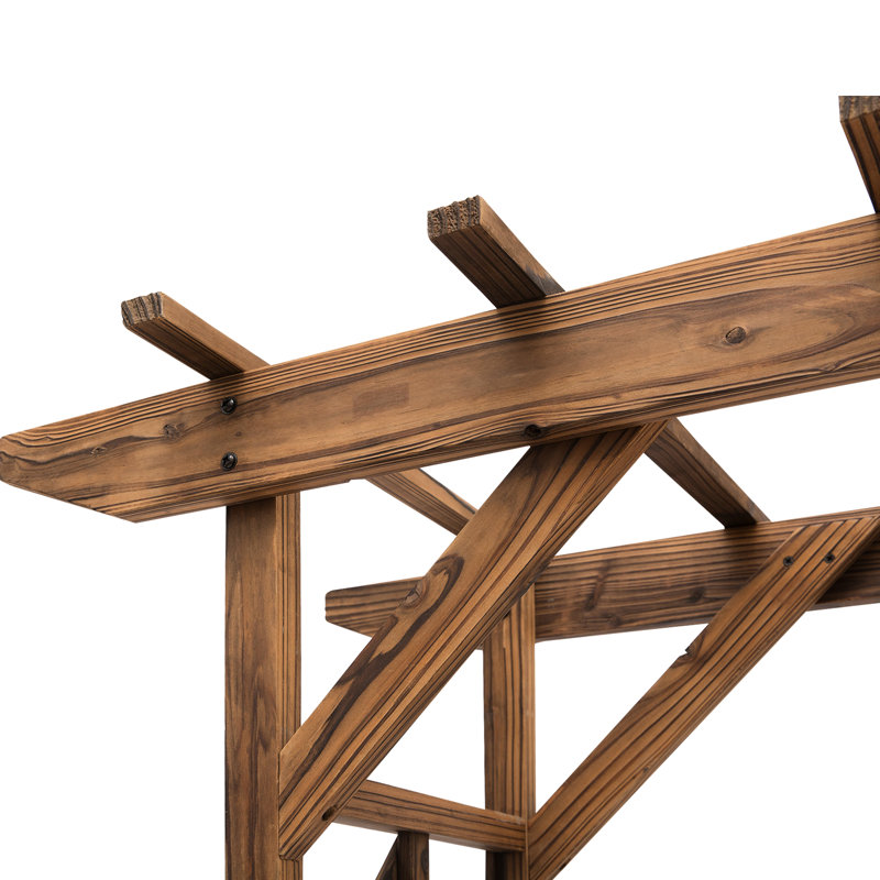 79 en arche de jardin en treillis - ajouter un charme rustique avec un toit de pergola de style campagne, une touche classique de fabrication en bois pour les mariages. Construction, ajoute à l'espace extérieur. Assemblage facile