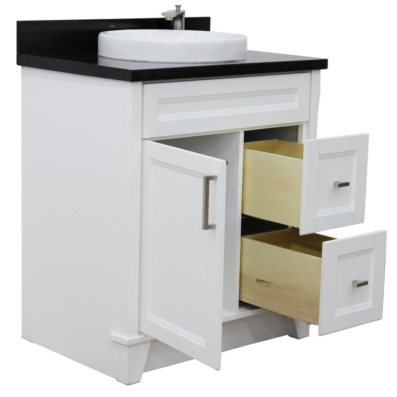Ensemble de meuble-lavabo simple 31 po Bonavista, Noir galaxie