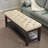 44" Wide Tufted Rectangle Cocktail Ottoman With Storage Tray-1457743011