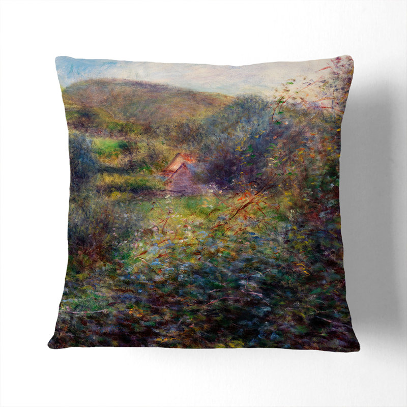 Environs Of Berneval Square Throw Cushion, 40cm H x 40cm W x 15cm D, White