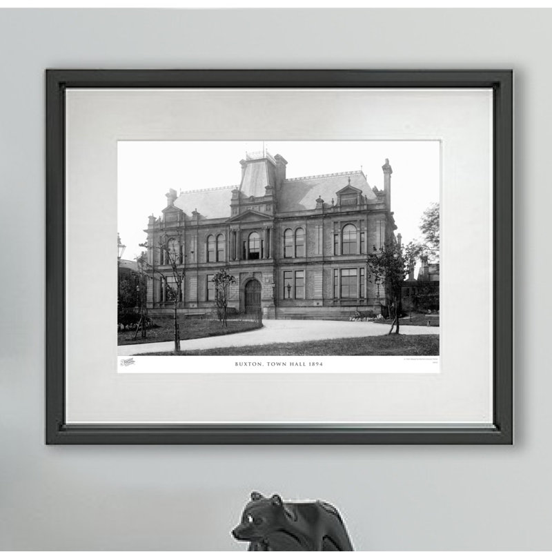 Buxton, Town Hall 1894 - Single Picture Frame Print, 28cm H x 36cm W x 2.3cm D