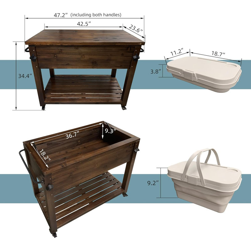 Wood Cooler Tommy Bahama Cooler Replacement Parts Rolling Cooler
