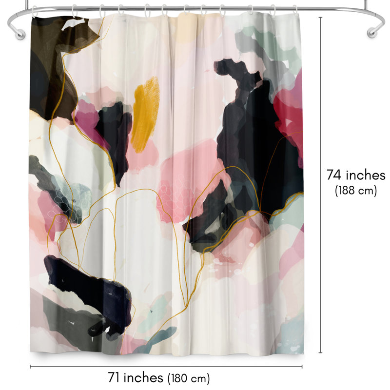 Abstract Shower Curtain Homecoming by Louise Robinson