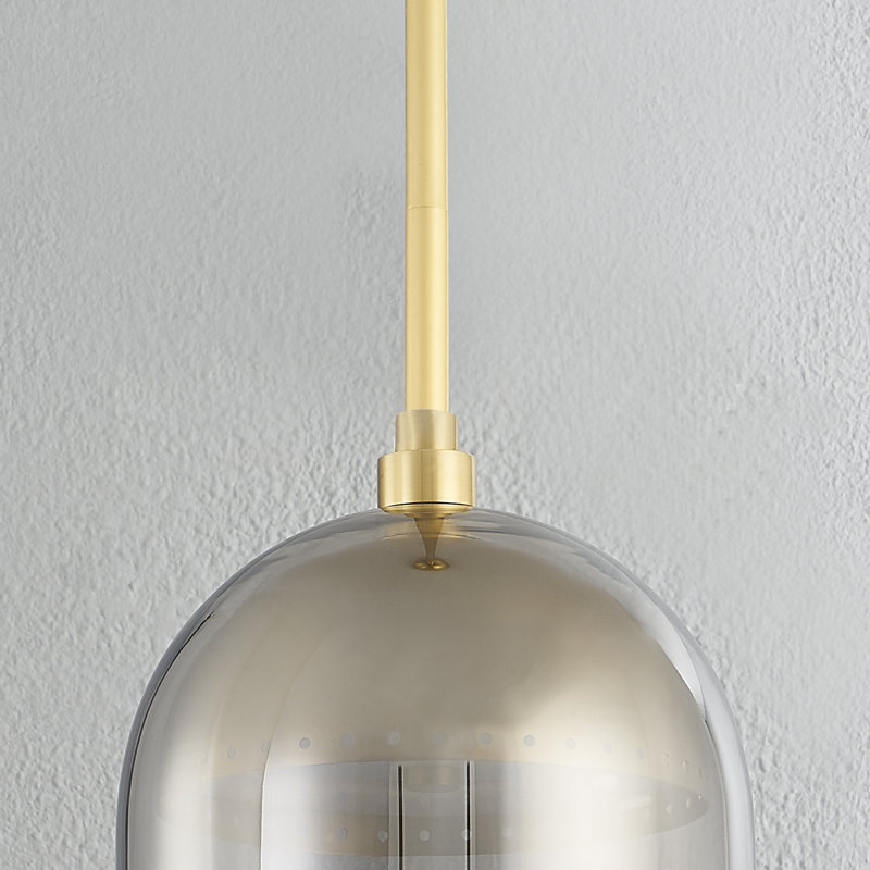 Luminaire suspendu 1 lumière DORVAL, H 18 po x l 9 po x P 9 po