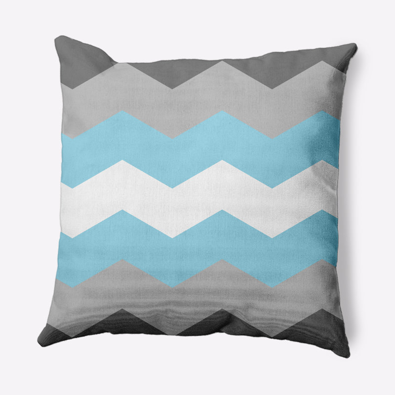 Coussin décoratif Demi Boy, 18 po x 18 po, Bleu / gris