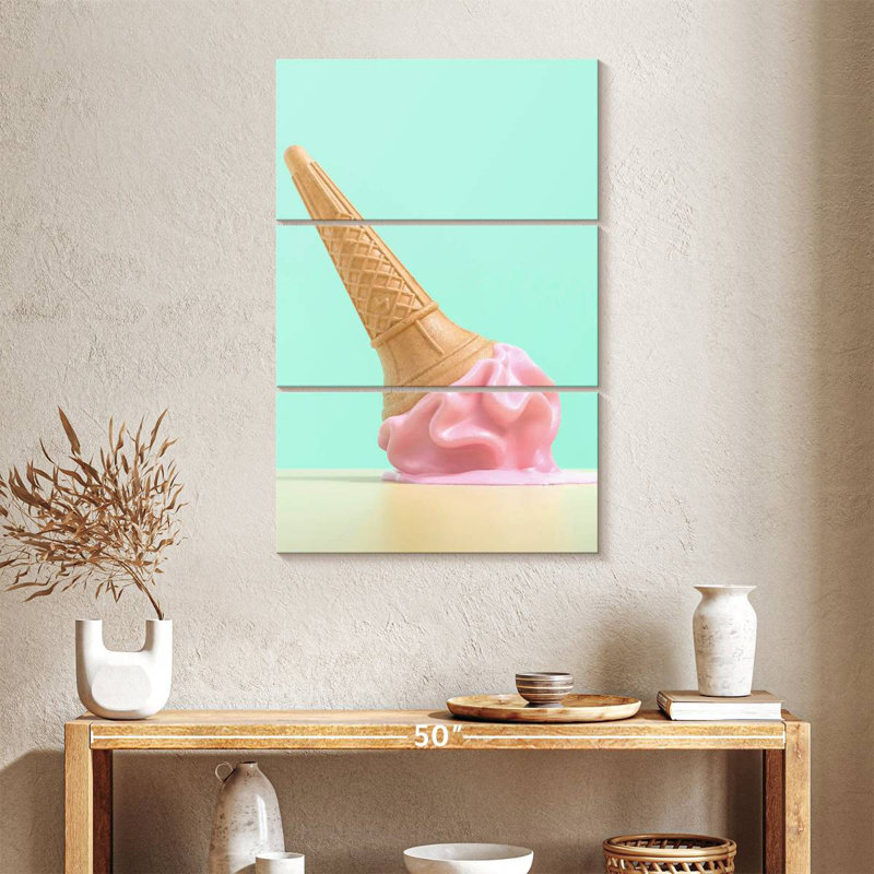 Yarlin Ice Cream Cone Spill, 38" H x 24" W
