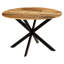 Vinci Mango Round Wood Top Dining Table-1028264997