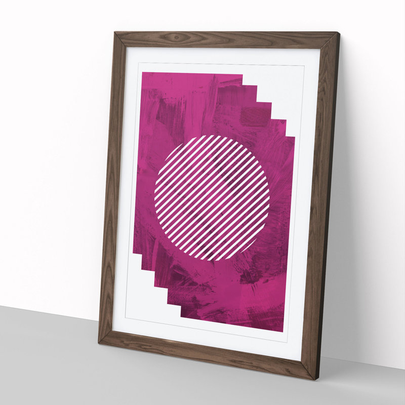 Composition 6 - Picture Frame Graphic Art, 48cm H x 36cm W x 2cm D, Walnut