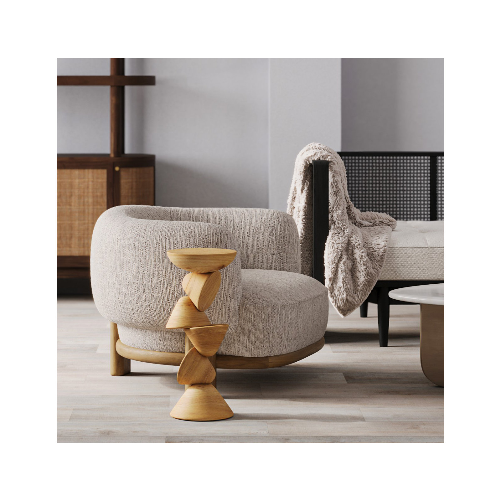 Dorothea Upholstered Barrel Chair