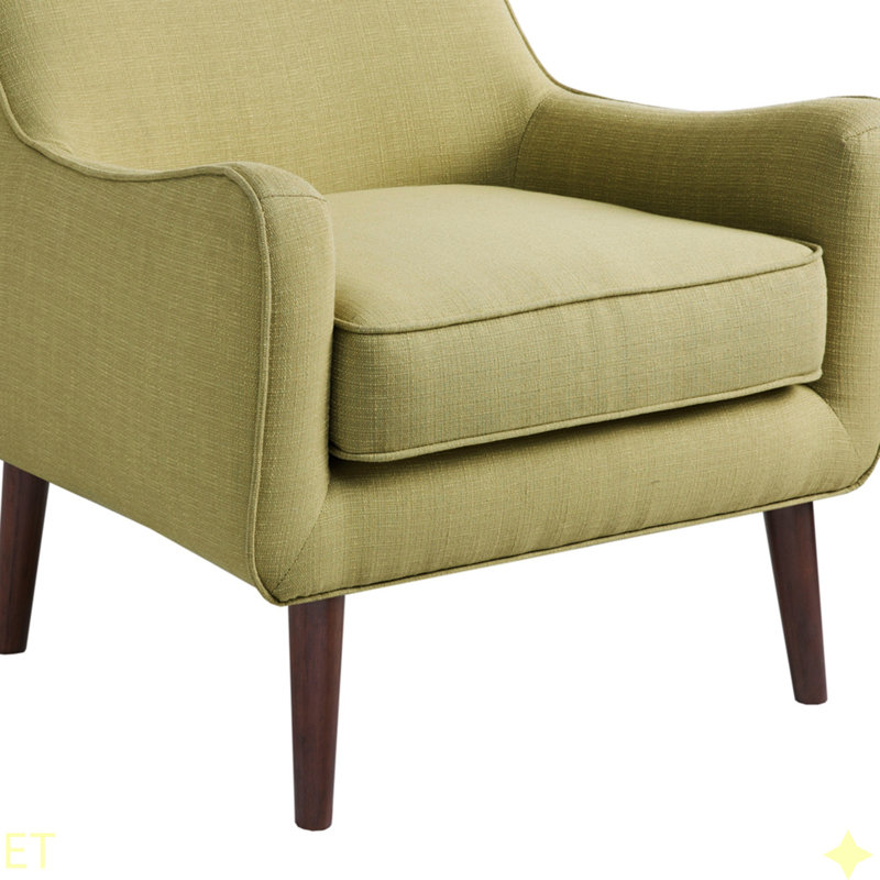 Fauteuil d'appoint de style Mid-Century, Vert