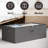 3 Pack 10" High Under Bed Storage Containers, Large Organizer Bins with Lids for Bedroom, Closet, Dorm and Blanket Storage-109236898