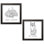 "Color the Forest Sweet Dreams & be Clever", ensemble de 2 reproductions d’art encadrées