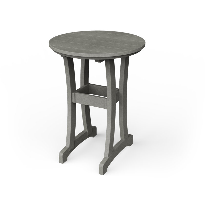 Table de bar Stella, H 30 po x l 30 po x P 30 po, Gris clair