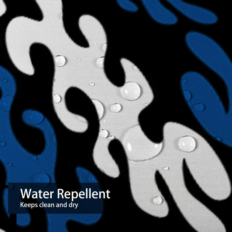 Rideau de douche psychédélique Graffiti Bright, L 72 po x l 78 po