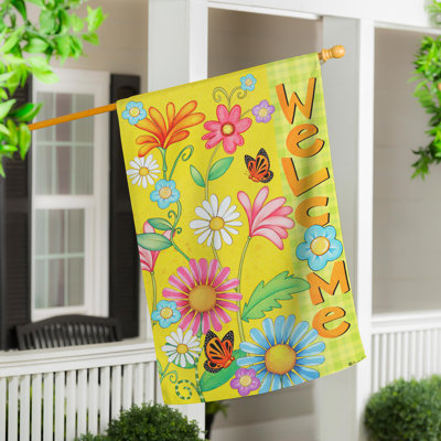 Drapeau de maison Welcome
