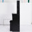 Small Space- Vanity With Cushioned Stool, Huge Sliding Mirror, Multi-layered Storage, Black Dresser For Confined Bedroom Area Cabinet Stool & Extra Large Multi-layer Storage Bedrooms, American Style,-265163607