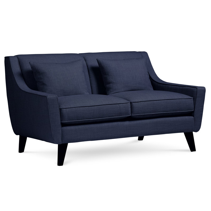 Gros Upholstered 61'' Loveseat, Vibe Solitude Chenille