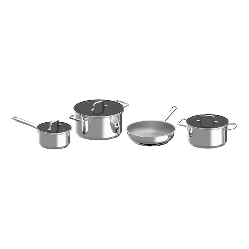 DiNA 7 - Piece Stainless Steel Cookware Set