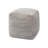 Yinka 18"H Two-Tone Cotton Pouf Ottoman-321434885