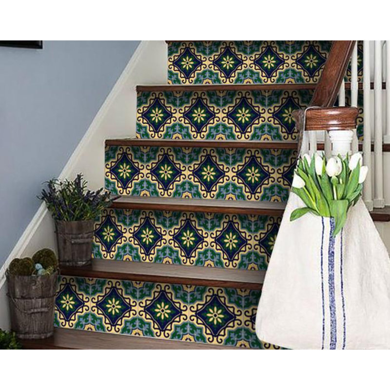Carreau de mosaïque auto-adhésif en vinyle 4 po x 4 po