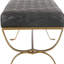 Banc avec repose-pieds en métal-2003276319