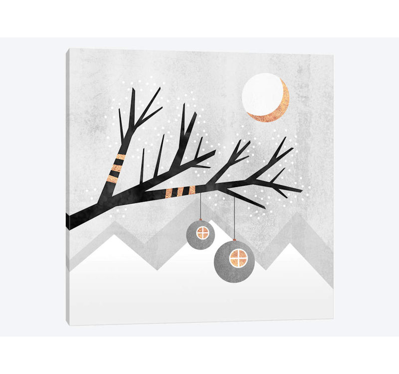 « winter wonderland », impression sur toile, H 48 po x l 48 po x P 1,5 po, Toile tendue, Pas de tapis