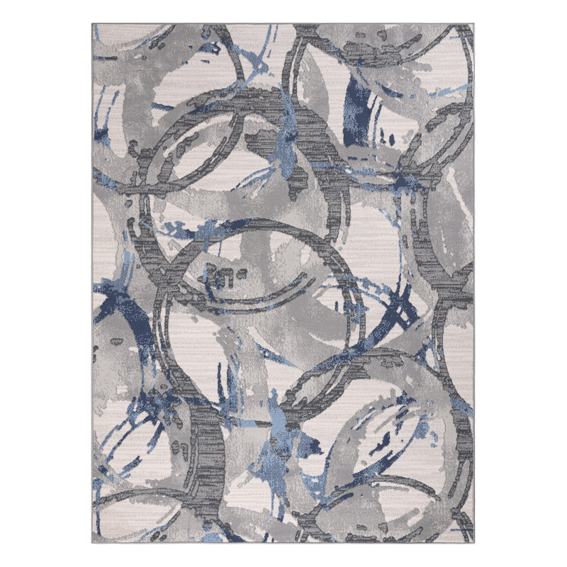 Geometric Indoor Rug, Rectangle 7'6" x 10'6"