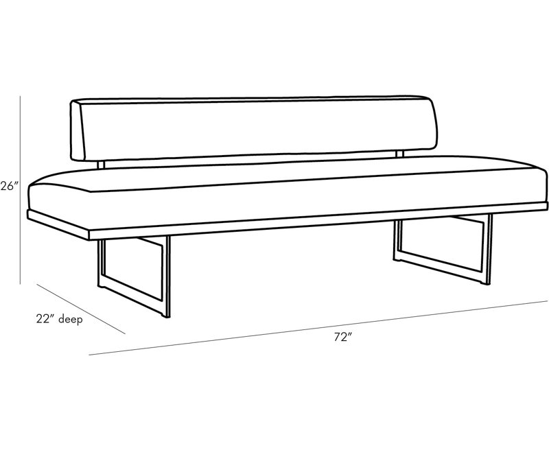 Tuck Upholstered Bench by Ray Booth