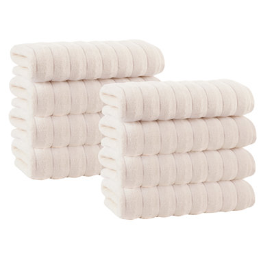 Rachel Turkish Cotton Ribbed Hand Towels