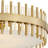 Cassio 6 - Light Antique Brass Empire Pendant