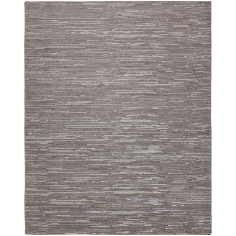 Tapis brun noué à la main Ritz, Rectangle 9 pi x 12 pi