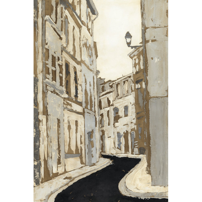 Non-Embellished Streets Of Paris II by Megan Meagher - Wrapped Canvas Painting, 76cm H x 51cm W