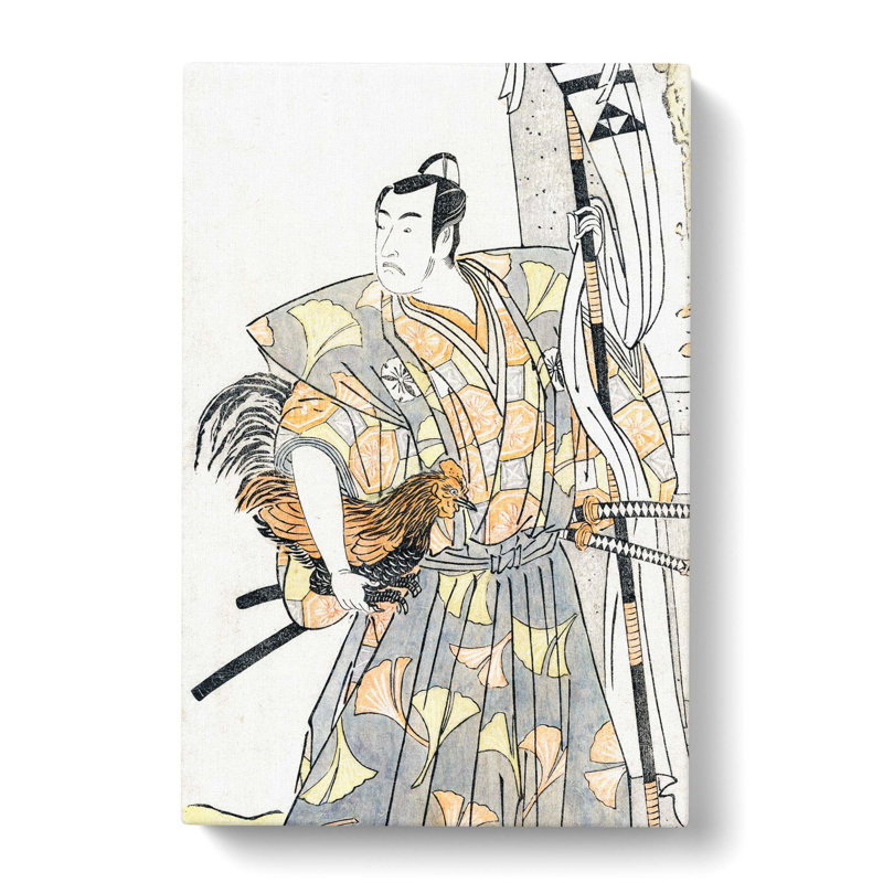 Koshiro as a Samurai by Katsukawa Shunsho - Wrapped Canvas Graphic Art Print, 60cm H x 40cm W x 3cm D